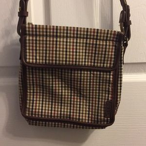 Plaid Fossil Cross Body Bag